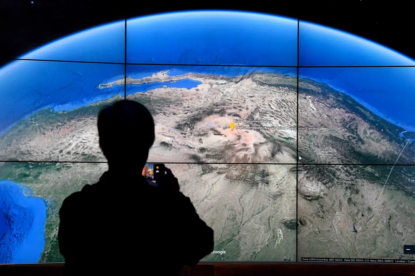 Torsdag eftermiddag bliver der åbnet for den nye mulighed for at søge satellitbilleder frem via Google Earth og få vist en timelapse-video af de seneste 37 års udvikling set fra luften. (Arkivfoto). Timothy A. Clary/Ritzau Scanpix