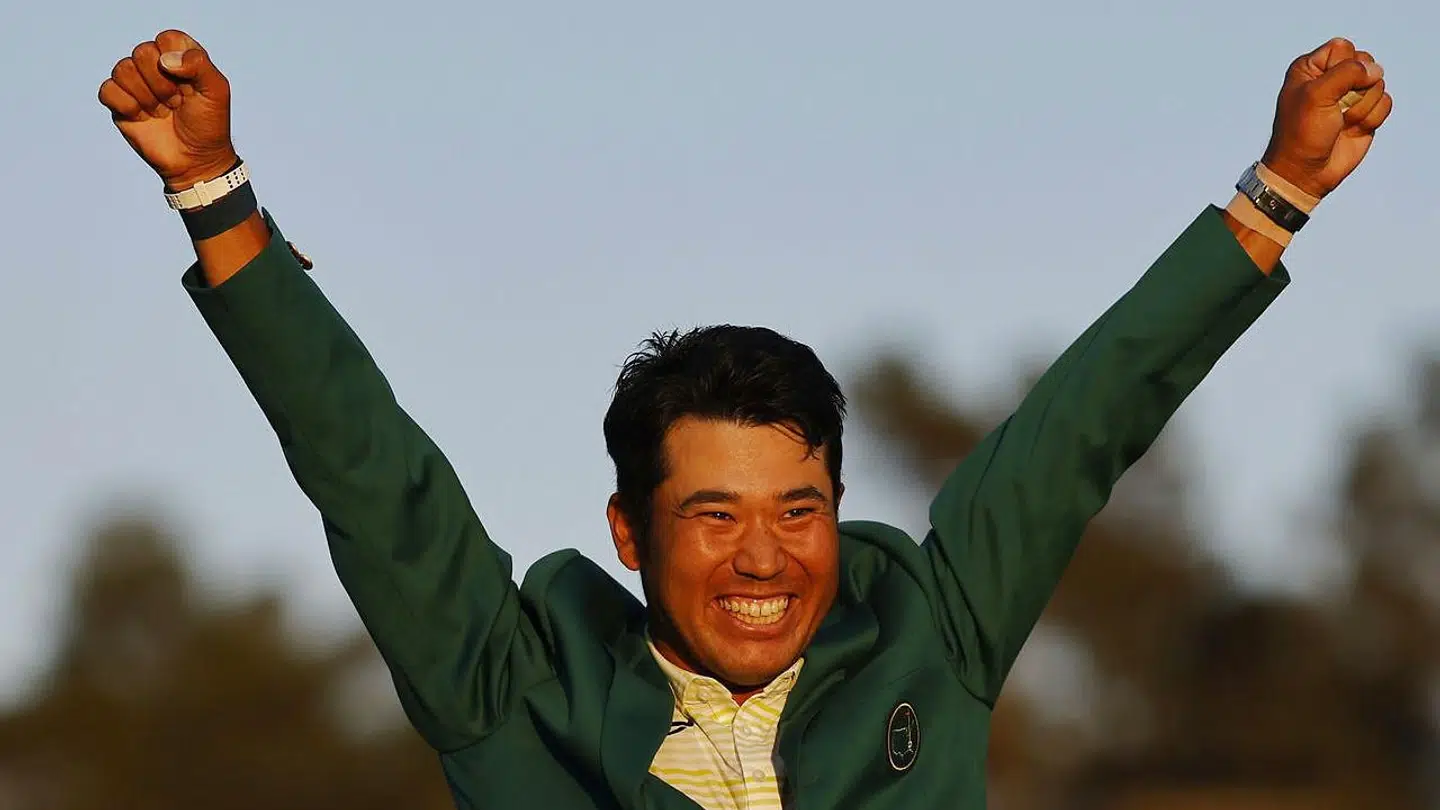 Hideki Matsuyama jubler over sin historiske Masters-sejr.