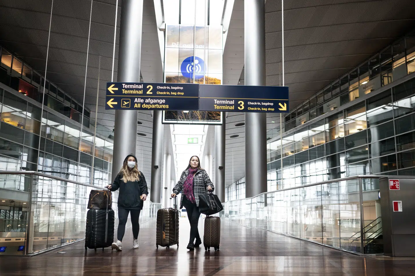 430.000 passagerer rejste igennem terminalerne i Københavns Lufthavn i årets første tre måneder. (Arkivfoto) Liselotte Sabroe/Ritzau Scanpix