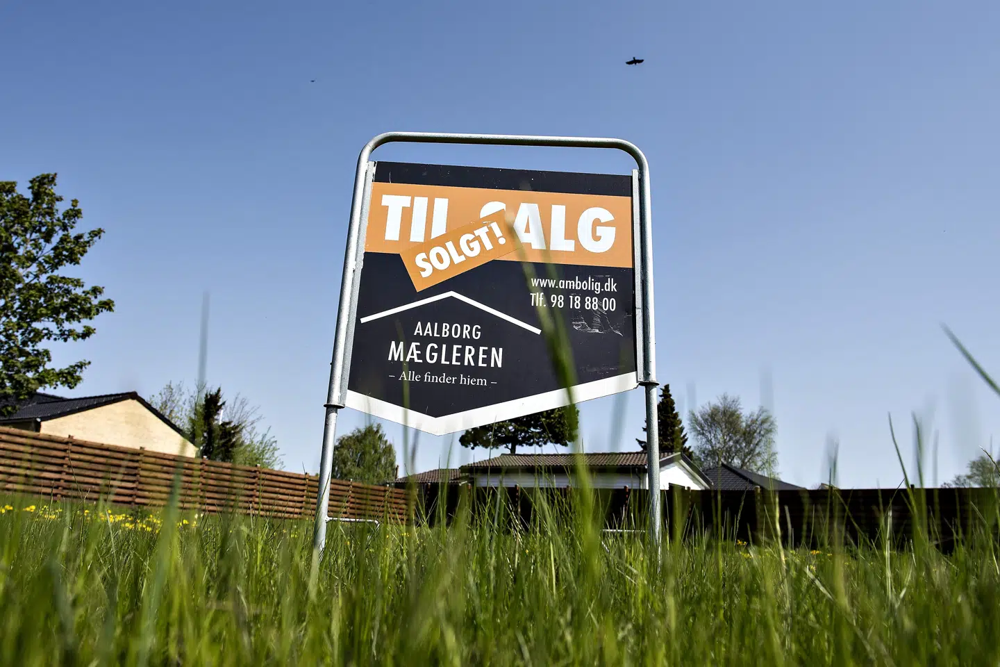 I marts er der solgt 7421 huse i Danmark. Det er rekord for antallet af hushandler. (Arkivfoto) Henning Bagger/Ritzau Scanpix