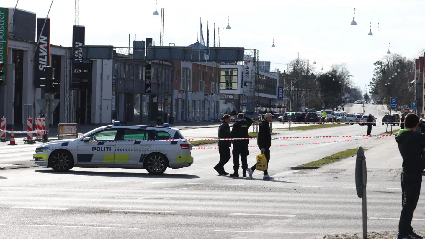 Politiet modtog flere anmeldelser om skud. Foto: Presse-fotos.dk