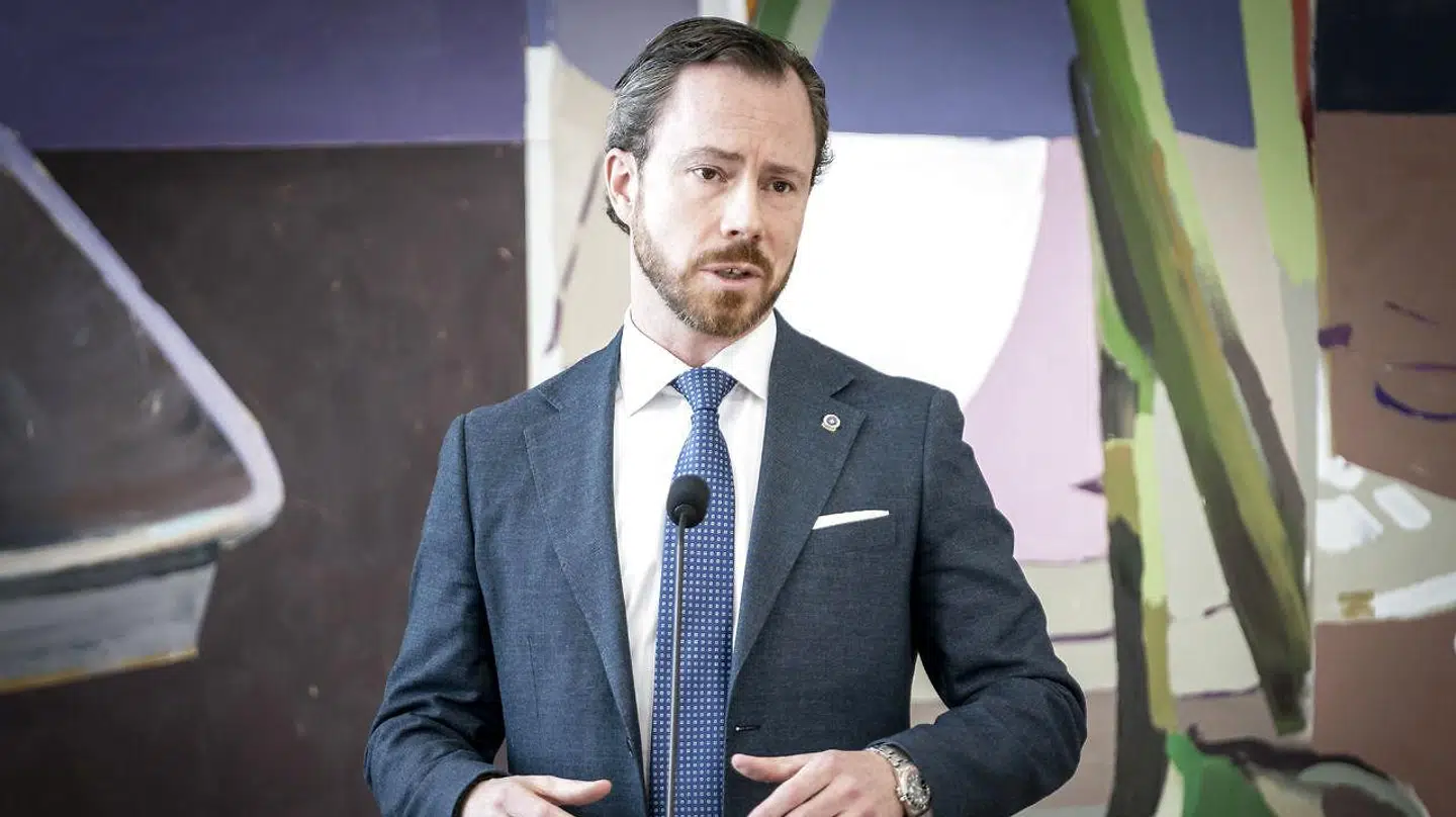 Jakob Ellemann-Jensen (V) efter møde i Folketingssalen.