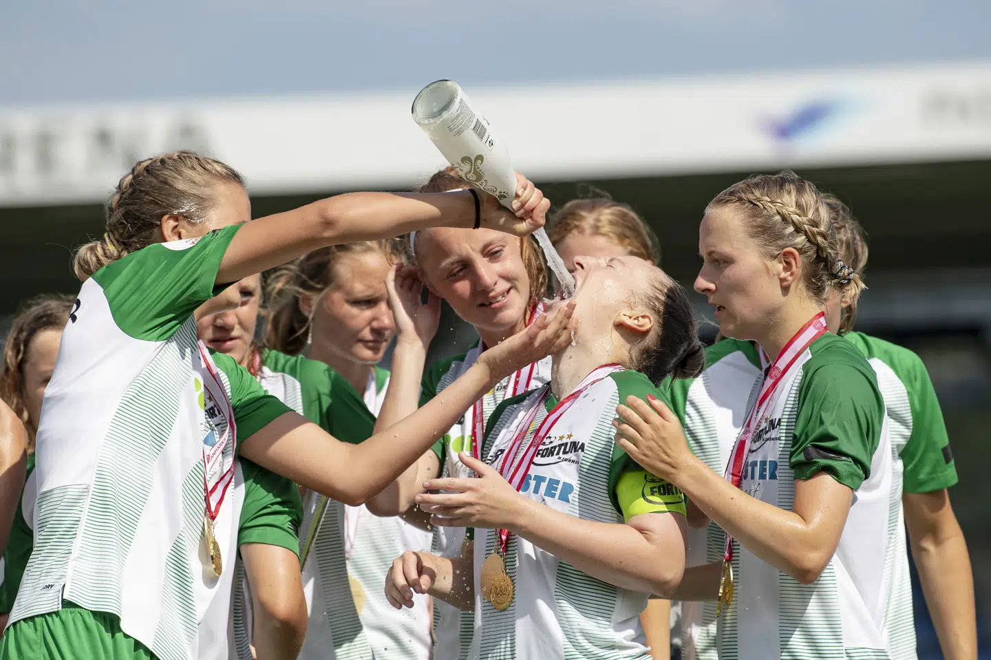 Fortuna Hjørring vandt DM-guld i sidste sæson, men får svært ved at genvinde titlen i år. Bo Amstrup/Ritzau Scanpix