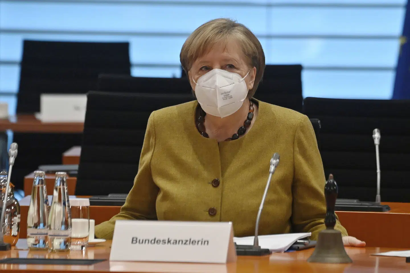 Forbundskansler Angela Merkel siger, at Tyskland befinder sig i den måske hårdeste coronabølge indtil videre. John Macdougall/Ritzau Scanpix
