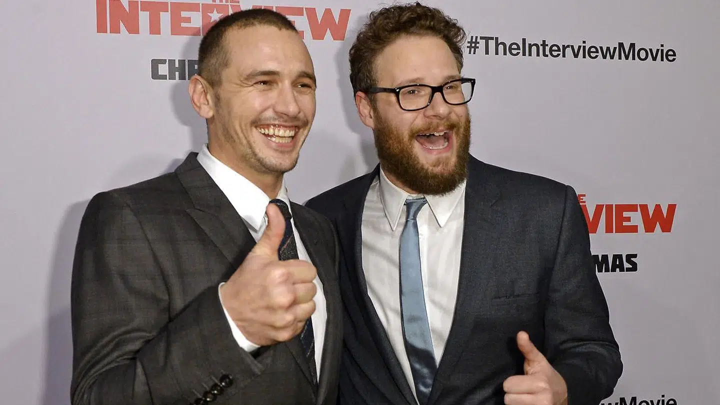 James Franco (v) og Seth Rogen (h).