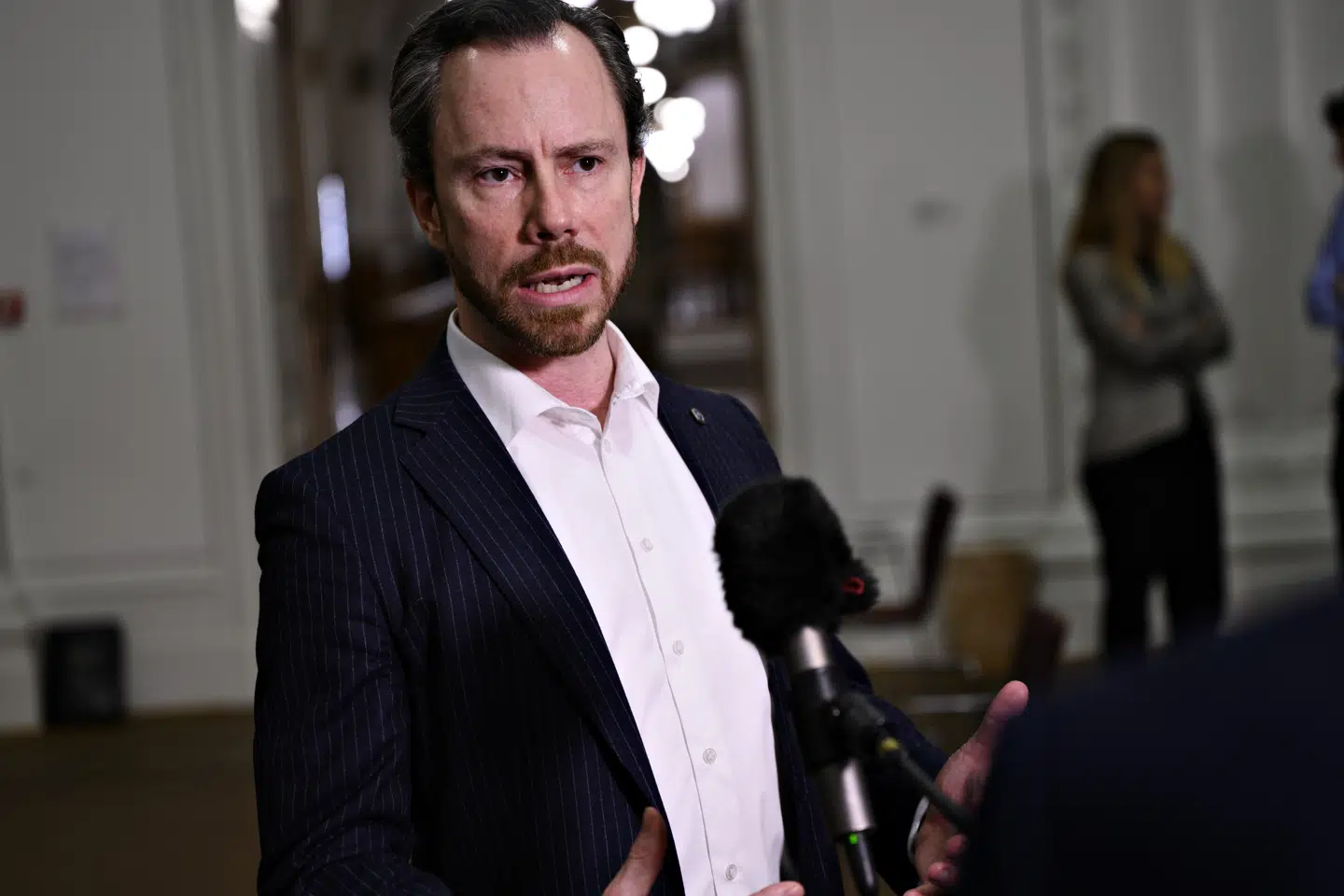 Formand Jakob Ellemann-Jensen (V) har fem konkrete forslag til en større genåbning, når partierne mødes torsdag til forhandlinger. (Arkivfoto.) Philip Davali/Ritzau Scanpix