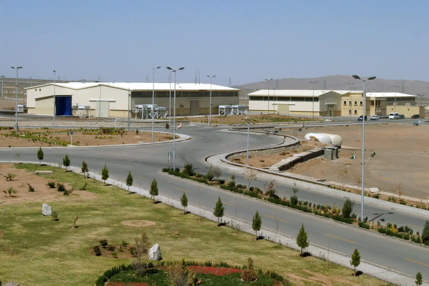 Irans atomanlæg i Natanz, der ligger syd for hovedstaden Teheran. Raheb Homavandi/Reuters