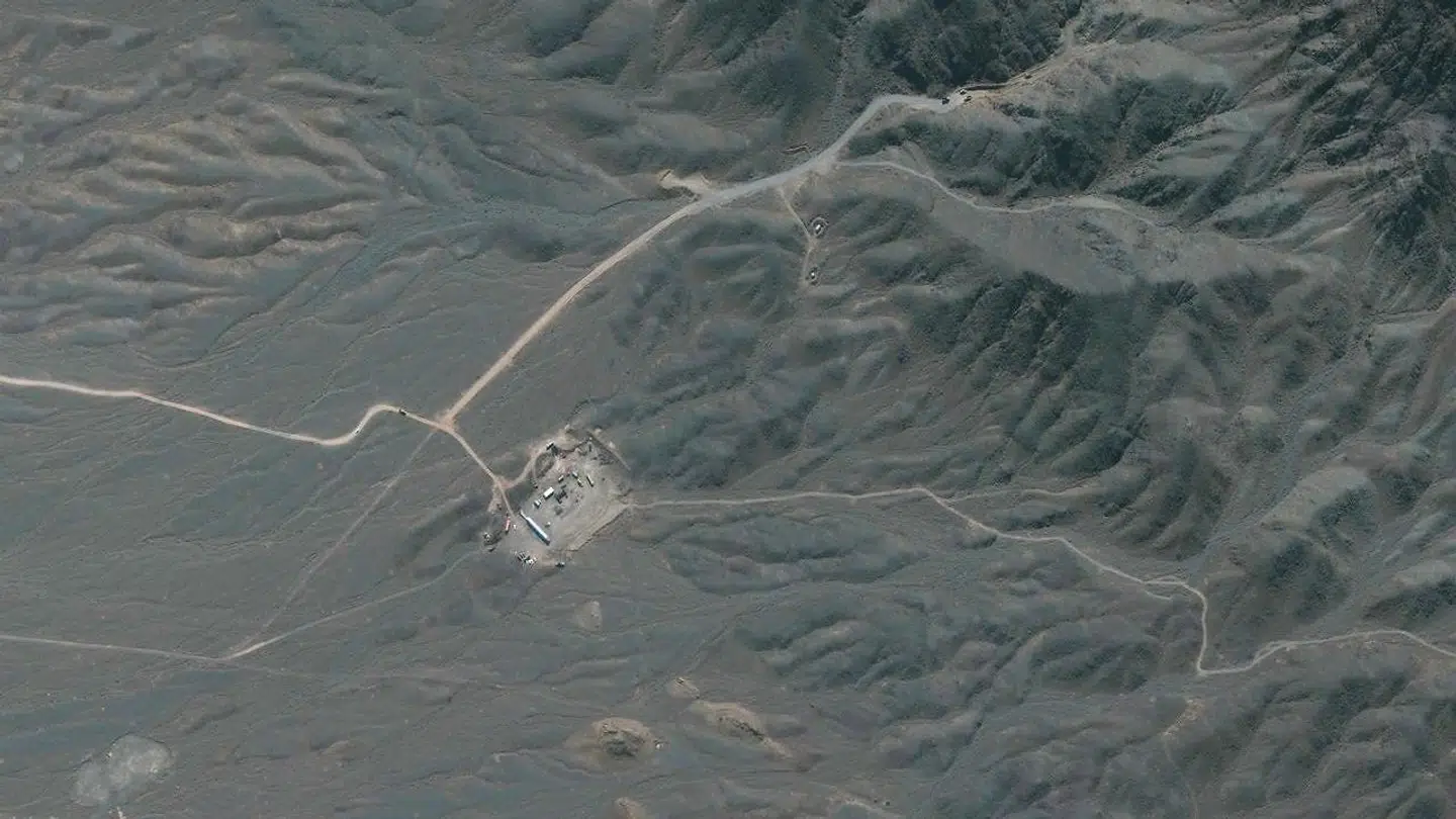 Iran's Natanz atomanlæg set fra oven.