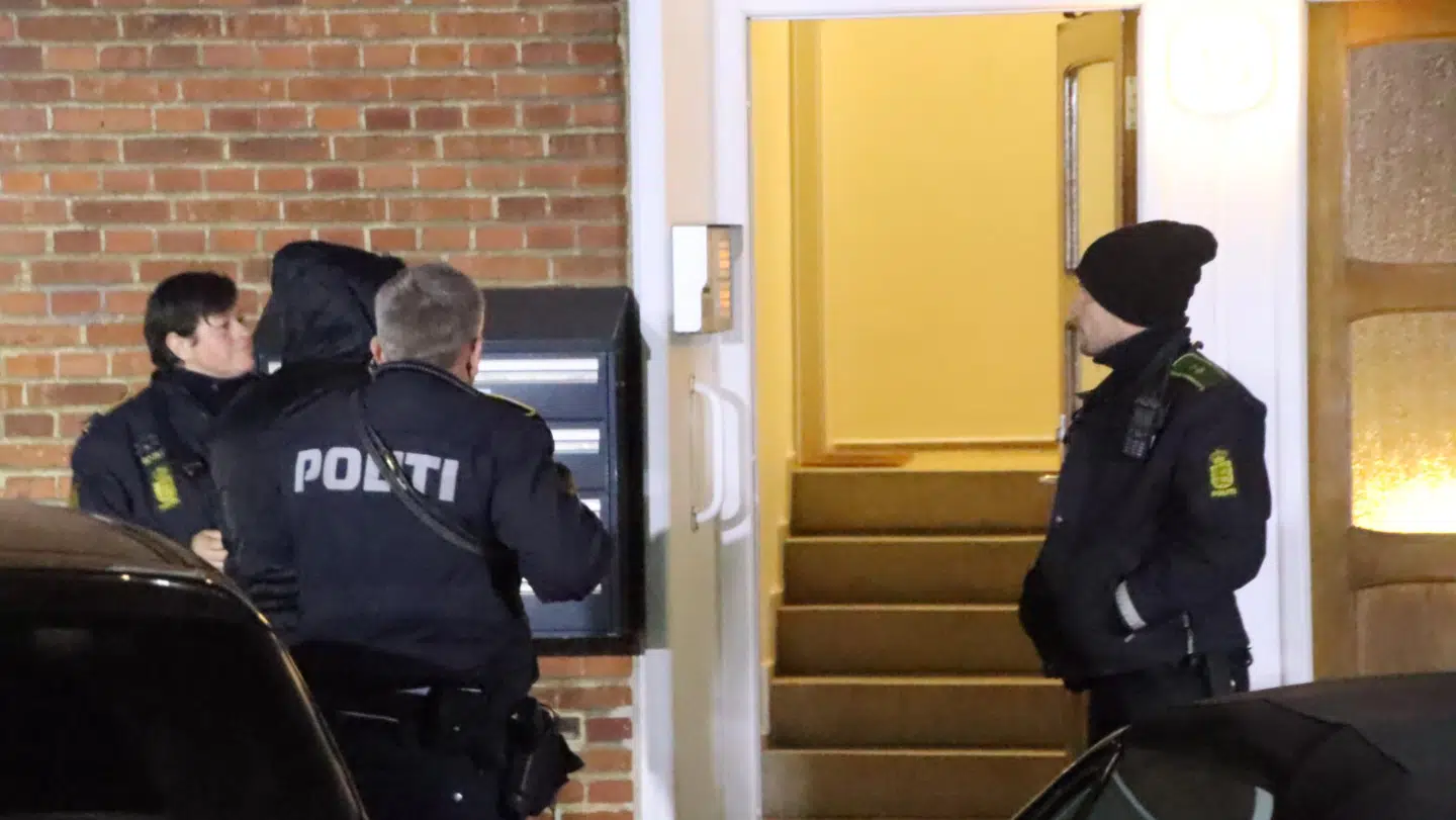 Politiet har anholdt to mænd i sagen, som senere i dag skal fremstilles i grundlovsforhør. Foto: Presse-fotos.dk