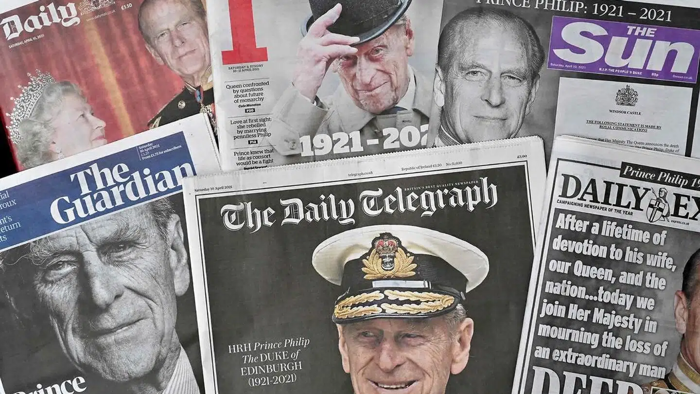 De britiske medier har ryddet forsiderne for at hylde prins Philip.