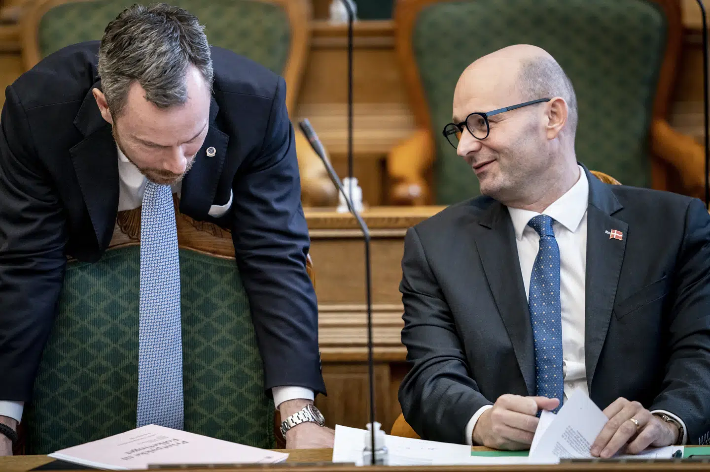 Sammen med Liberal Alliance og Dansk Folkeparti har Venstres formand, Jakob Ellemann-Jensen, og De Konservatives formand, Søren Pape Poulsen, underskrevet et brev, som er stilet til statsminister Mette Frederiksen (S). Her beder de om at få regnet med mulighederne for at fremrykke genåbningen. (Arkivfoto) Mads Claus Rasmussen/Ritzau Scanpix
