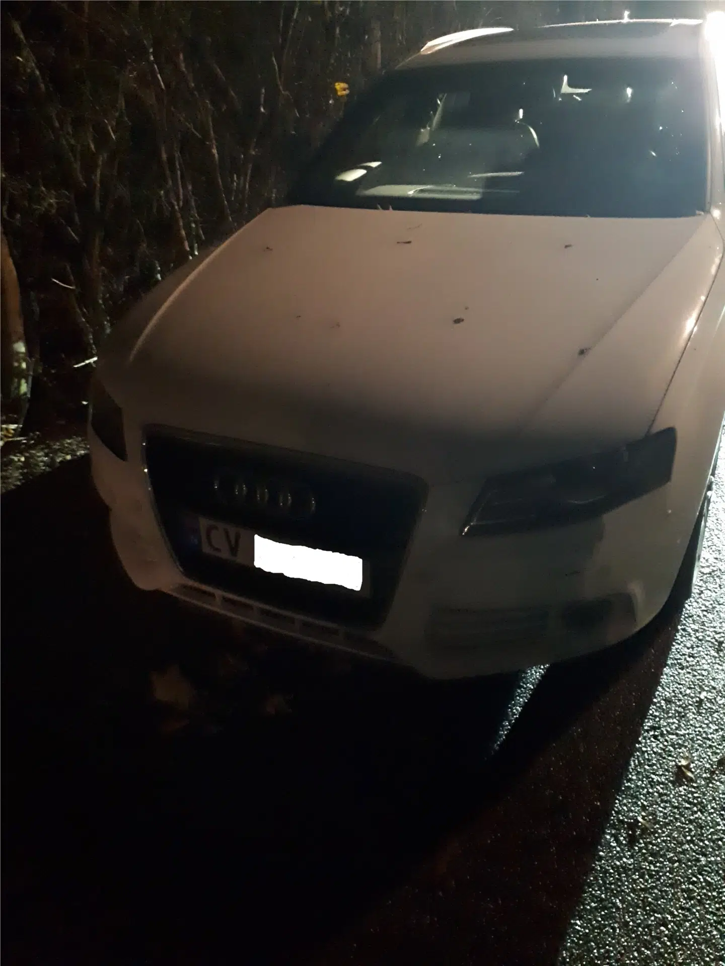 Den stjålne, hvide Audi A4 stationcar var påsat norske nummerplader, mens gerningsmændene havde den holdende på villavejen Engvej i Kalundborg op til dobbeltdrabet.