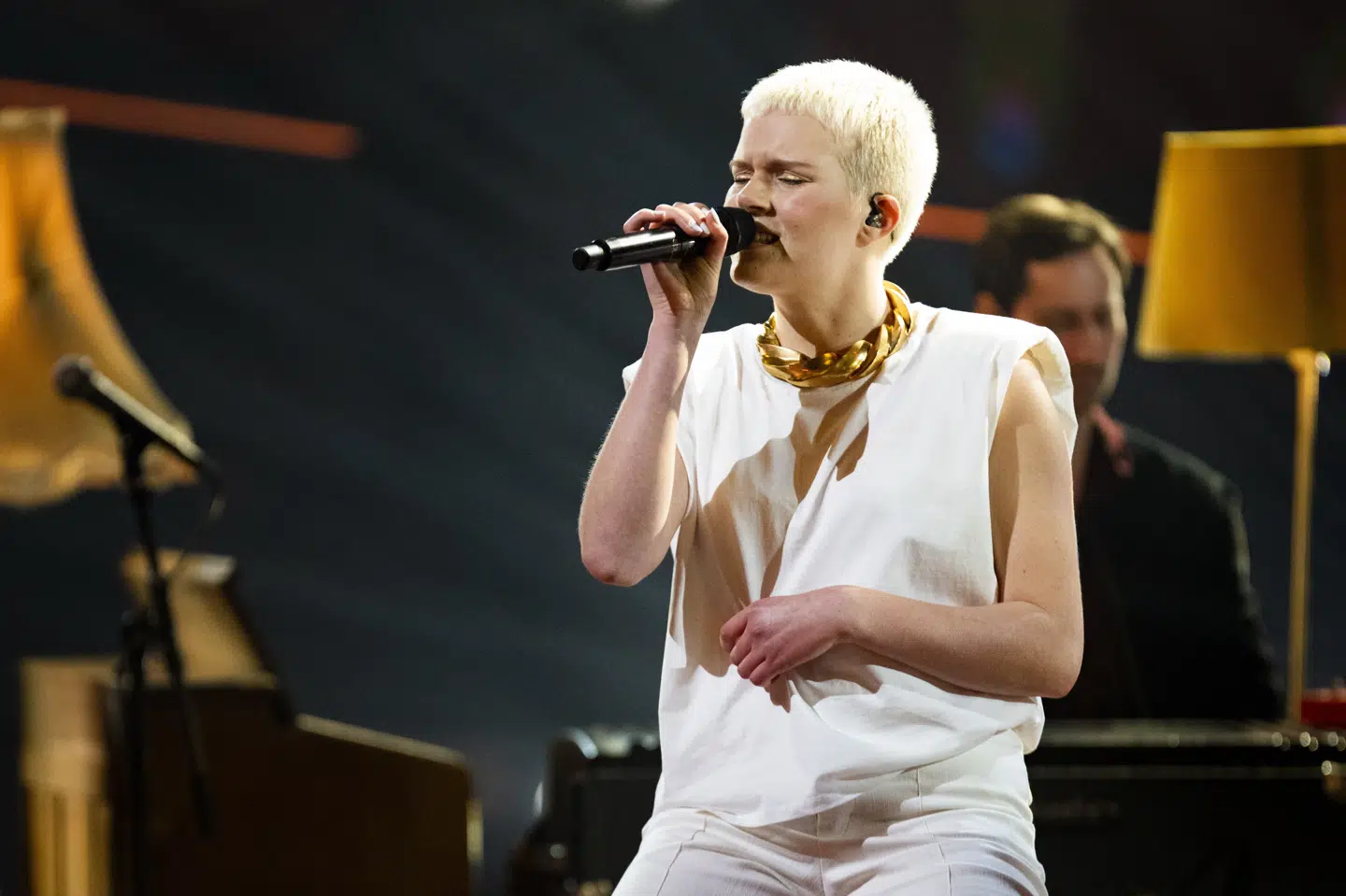 15-årige Solveig fra Hvidovre sang sig hele vejen igennem casting, bootcamp liveshows, før hun fredag vandt finalen i X Factor. Martin Sylvest/Ritzau Scanpix