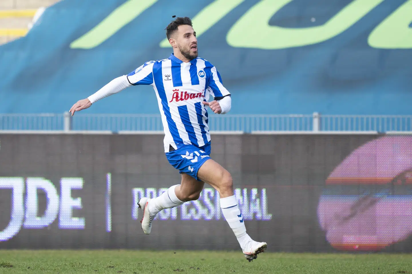 Bashkim Kadrii har ikke fået den spilletid i OB, som han havde håbet på. (Arkivfoto) Claus Fisker/Ritzau Scanpix