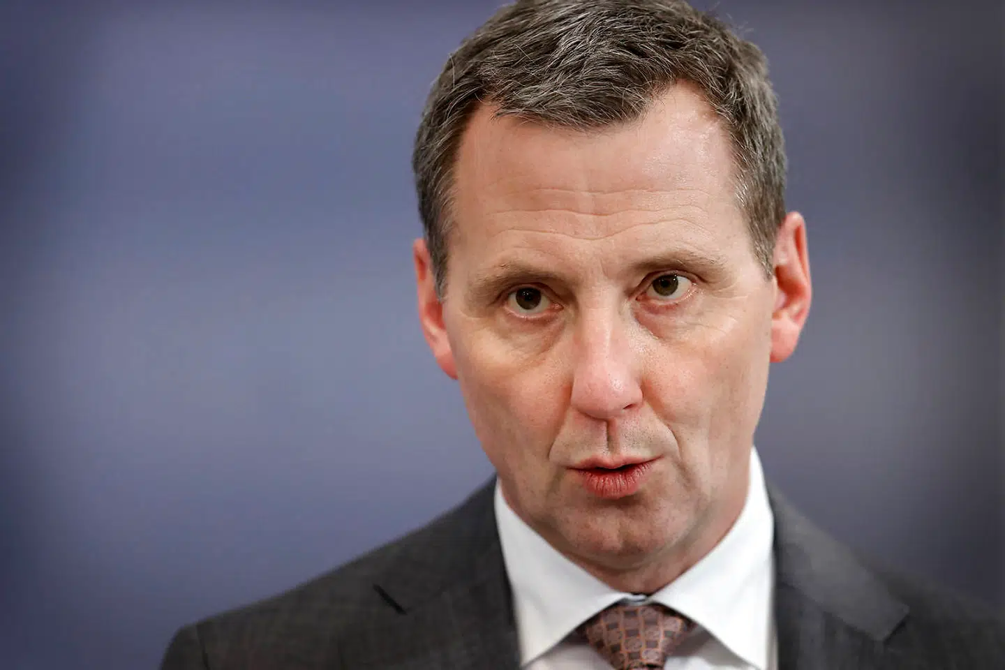 Justitsminister Nick Hækkerup (S) under pressemødet i Spejlsalen i Statsministeriet i København onsdag den 24. februar 2021. Regeringen holder onsdag pressemøde i forbindelse med situationen omkring corona / covid-19. Tidligere på dagen blev det udmeldt at Regeringen har indgået en aftale om første fase af en genåbning. **Pooldækning: Kan anvendes vederlagtfrit til redaktionel omtale. Dækningen er leveret af Politiken**. (Foto: Jens Dresling/Scanpix 2021)