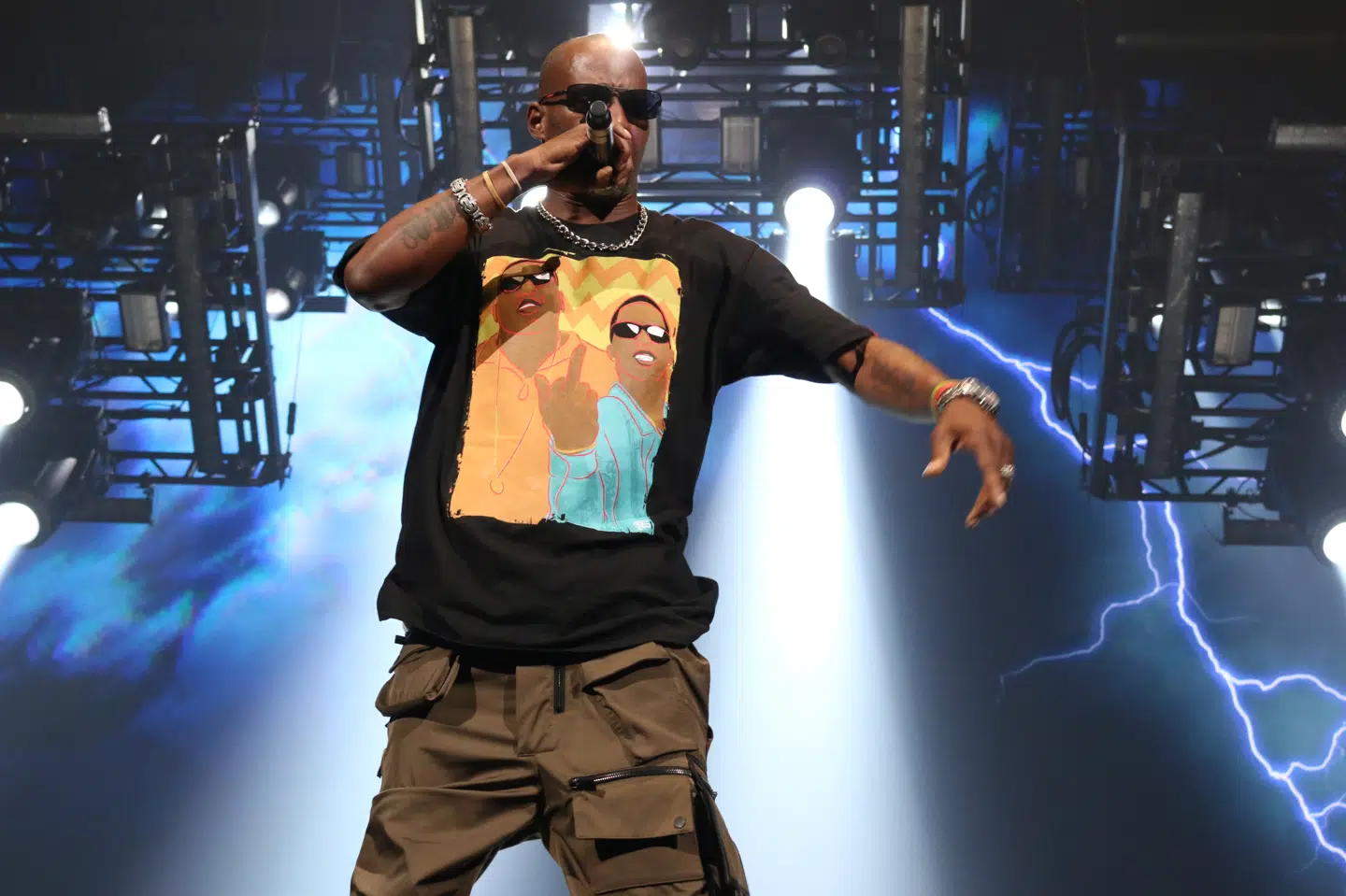 Pladeselskabet Def Jam Recordings, som DMX udgav nogle af sine mest ikoniske albummer med, kalder rapperen en fantastisk artist og en inspiration til millioner rundtom i verden. (Arkivfoto). Walik Goshorn/Mediapunch/Ritzau Scanpix