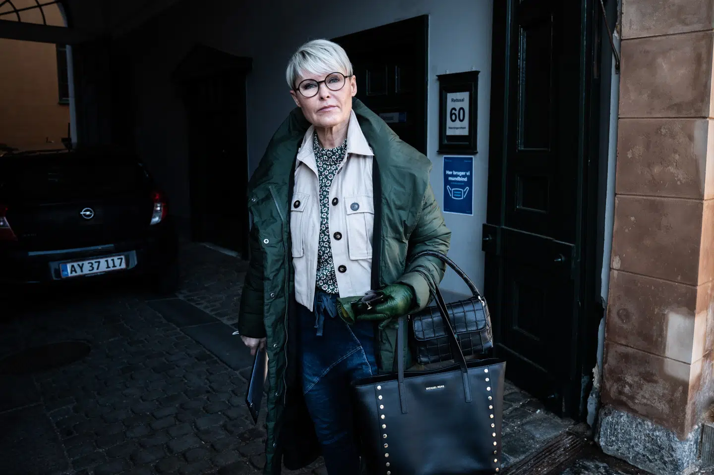 Line Baun Danielsen var mødt op i retten, da hendes og en stribe andre kendte danskeres sag mod Aller og tidligere chefredaktører, skulle behandles i Københavns Byret i marts. Kendisholdet har dog fået afvist deres krav om godtgørelser for krænkelse af deres privatliv. Emil Helms/Ritzau Scanpix