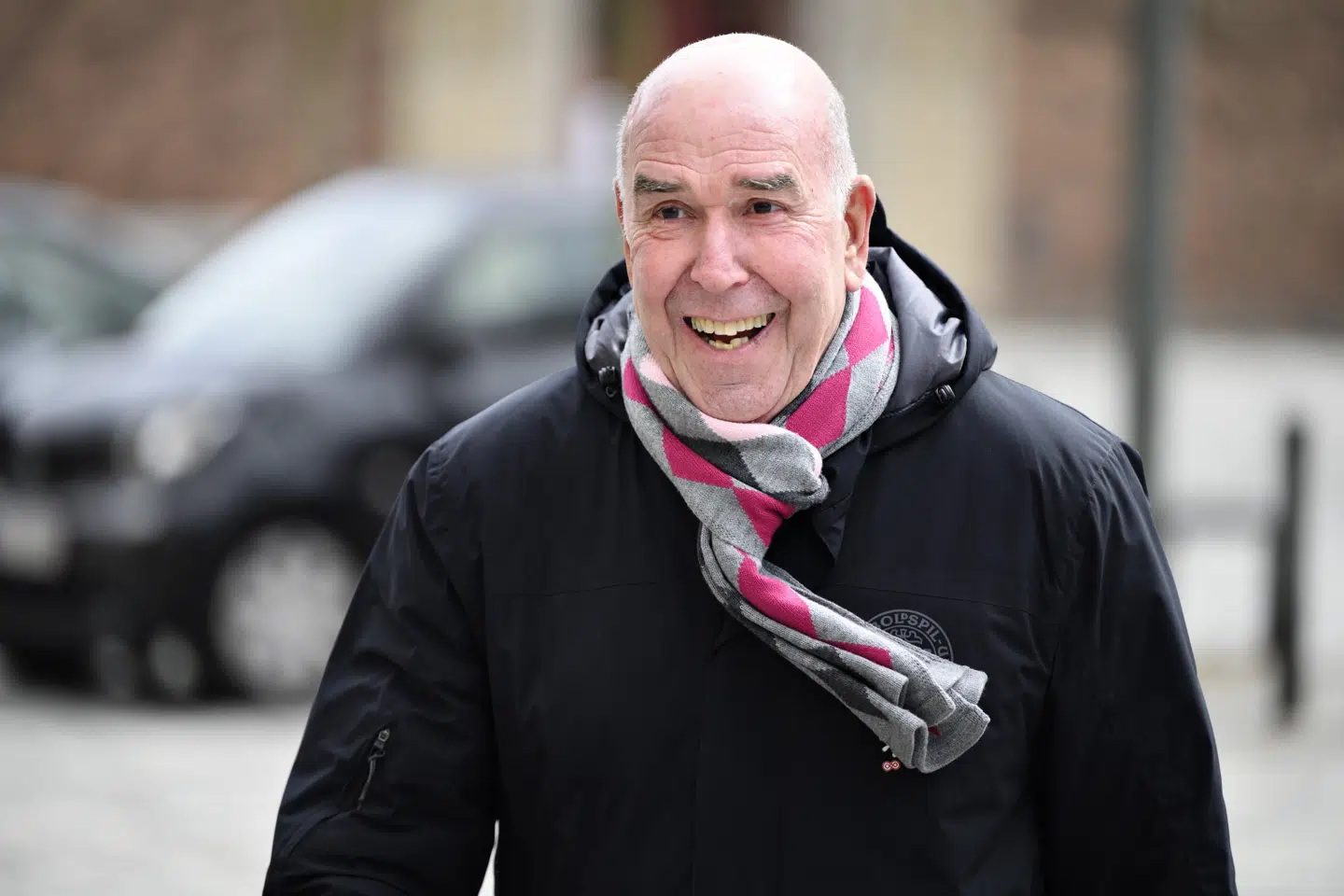 Fhv. chefpolitiinspektør i Københavns Politi Per Larsen ankommer til sin afhøring i Tibetkommissionen fredag. Philip Davali/Ritzau Scanpix