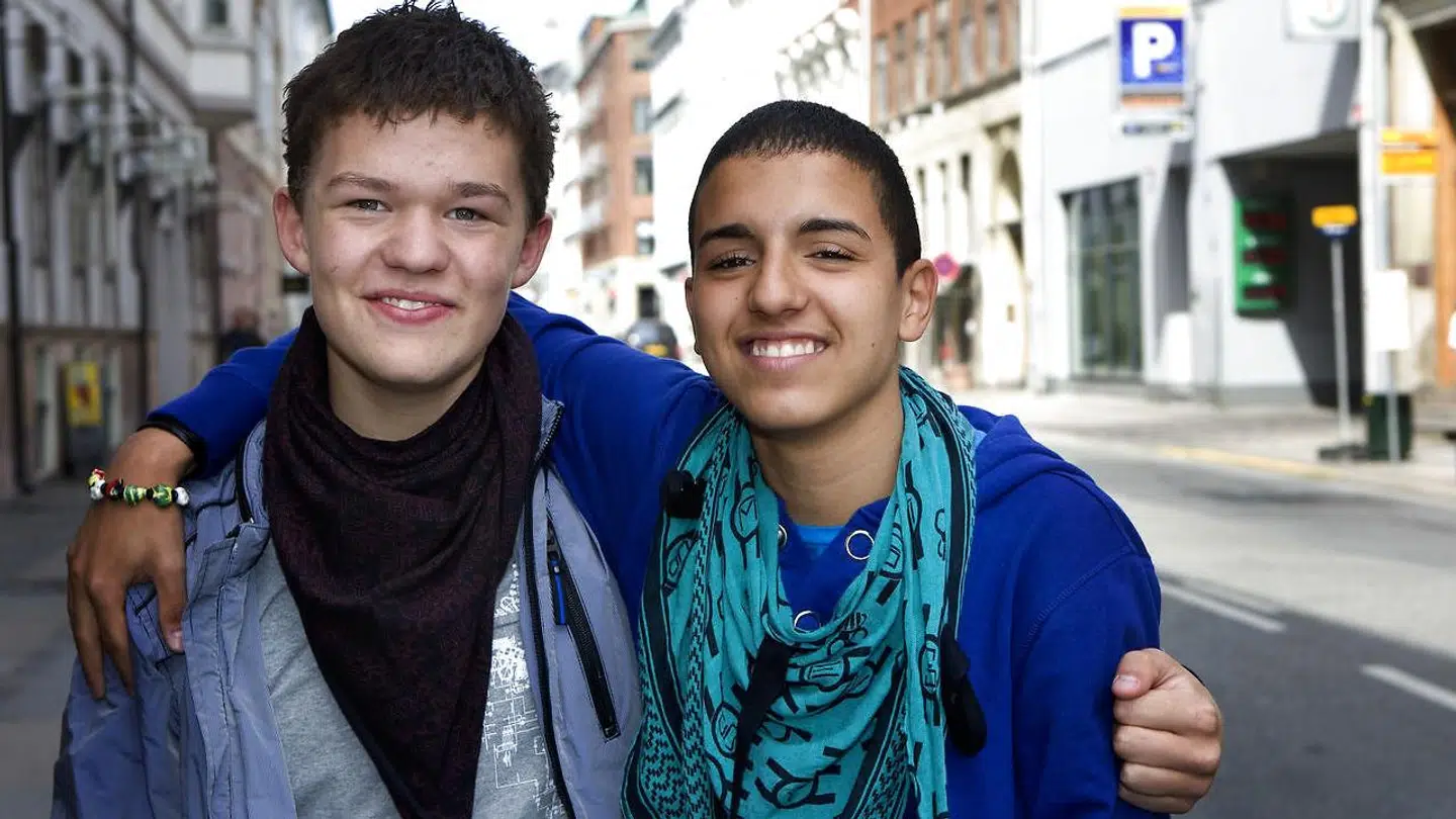 Martin og Basim, da de var med i den første sæson af 'X Factor' i 2008.