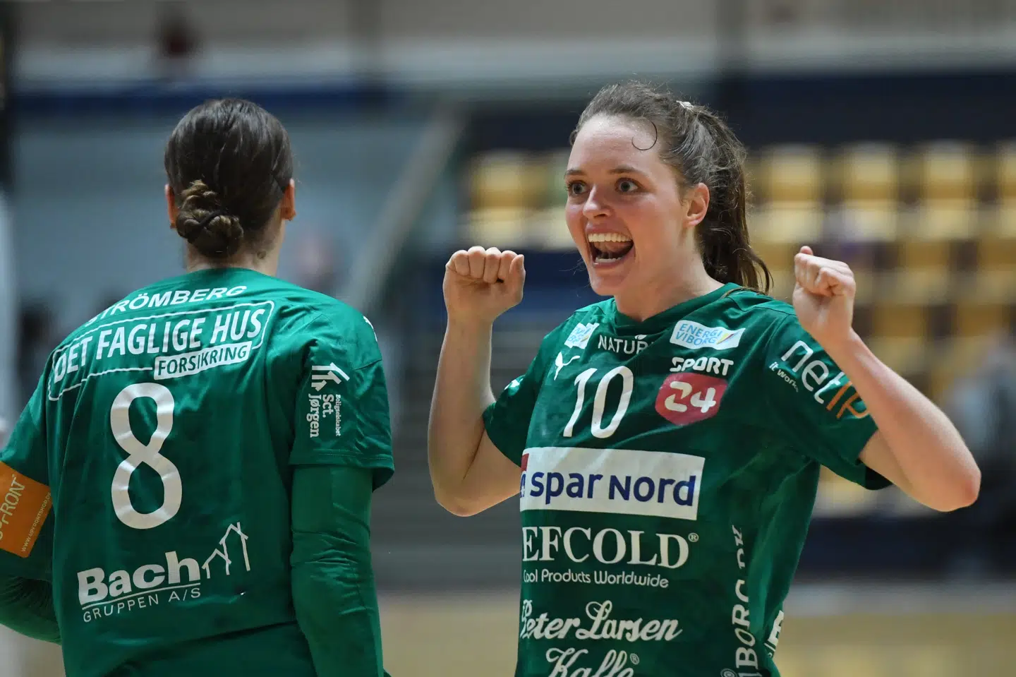 Kristina Jørgensen og de øvrige Viborg-spillere kan holde landsholdspause med en førsteplads. Ernst Van Norde/Ritzau Scanpix