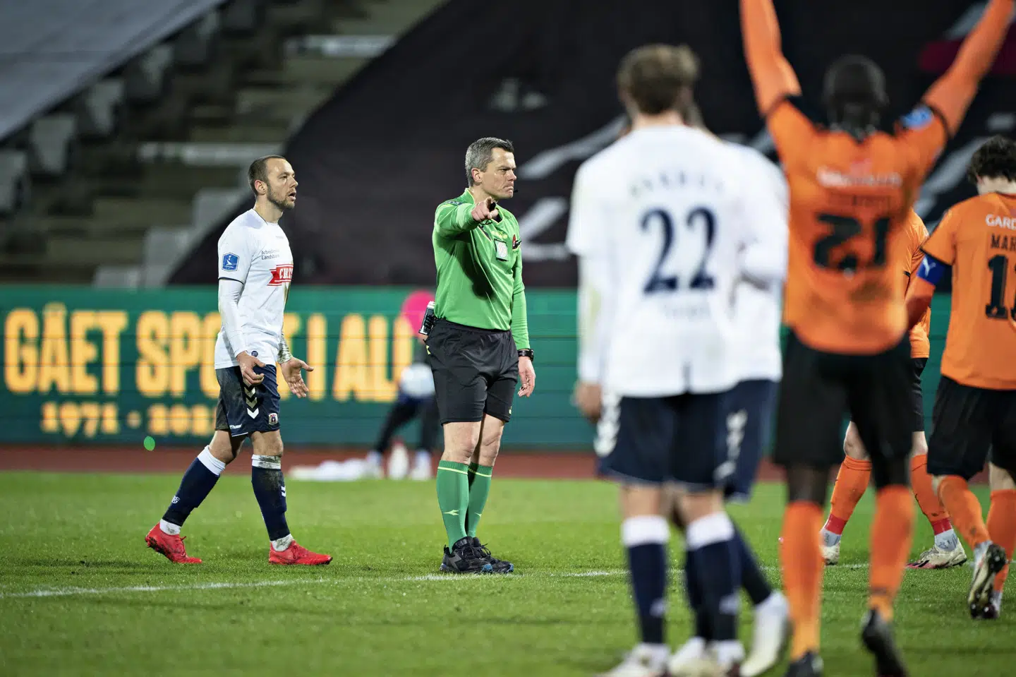 For tre uger siden smed AGF sejren mod Randers kort før tid. Torsdag venter en ny mulighed i pokalturneringen. Henning Bagger/Ritzau Scanpix