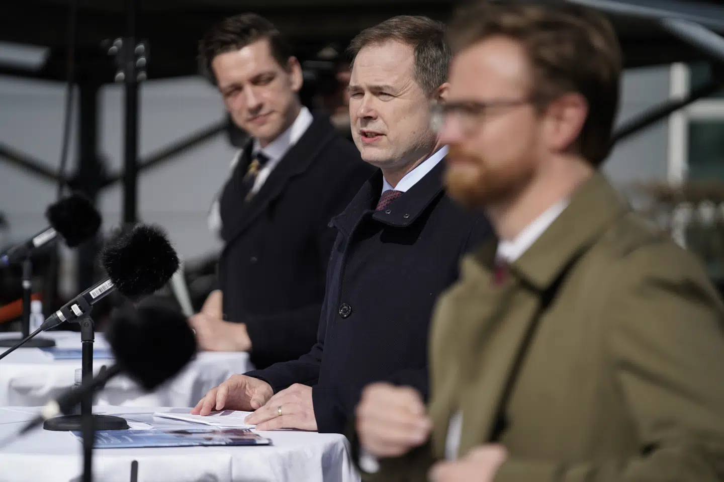 Tre ministre med finansminister Nicolai Wammen (S) i spidsen har torsdag præsenteret en ny plan for Danmarks infrastruktur. Mads Claus Rasmussen/Ritzau Scanpix