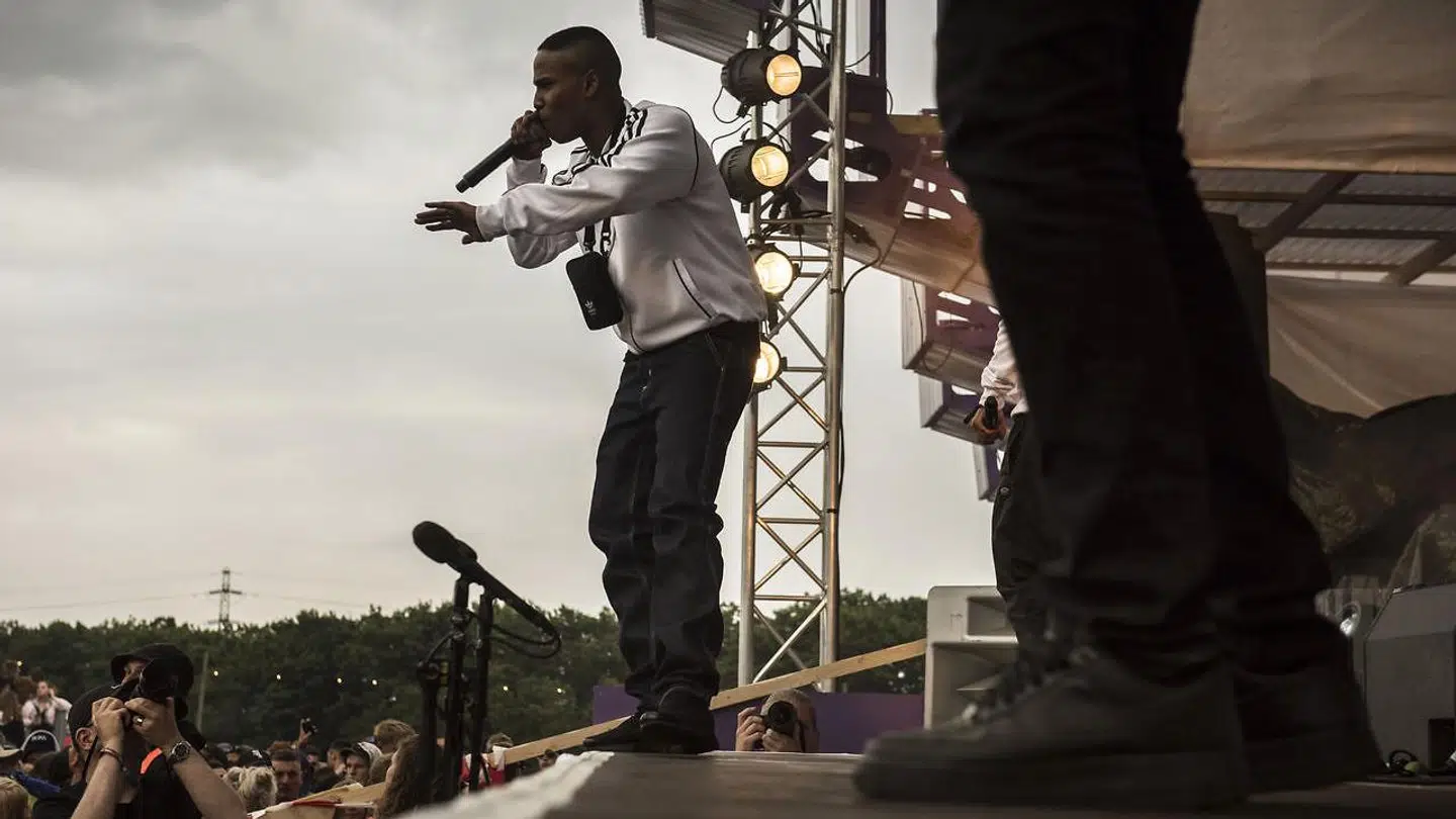 Rapperen Jamaika på Countdown-scenen under Roskilde Festival 2016.