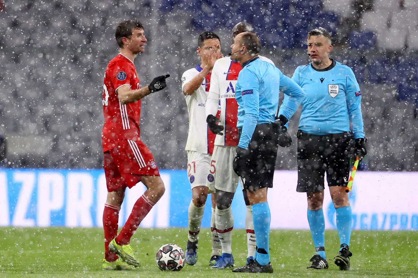 Thomas Müller udlignede mod PSG, men Bayern München endte altså med at tabe. Kai Pfaffenbach/Reuters