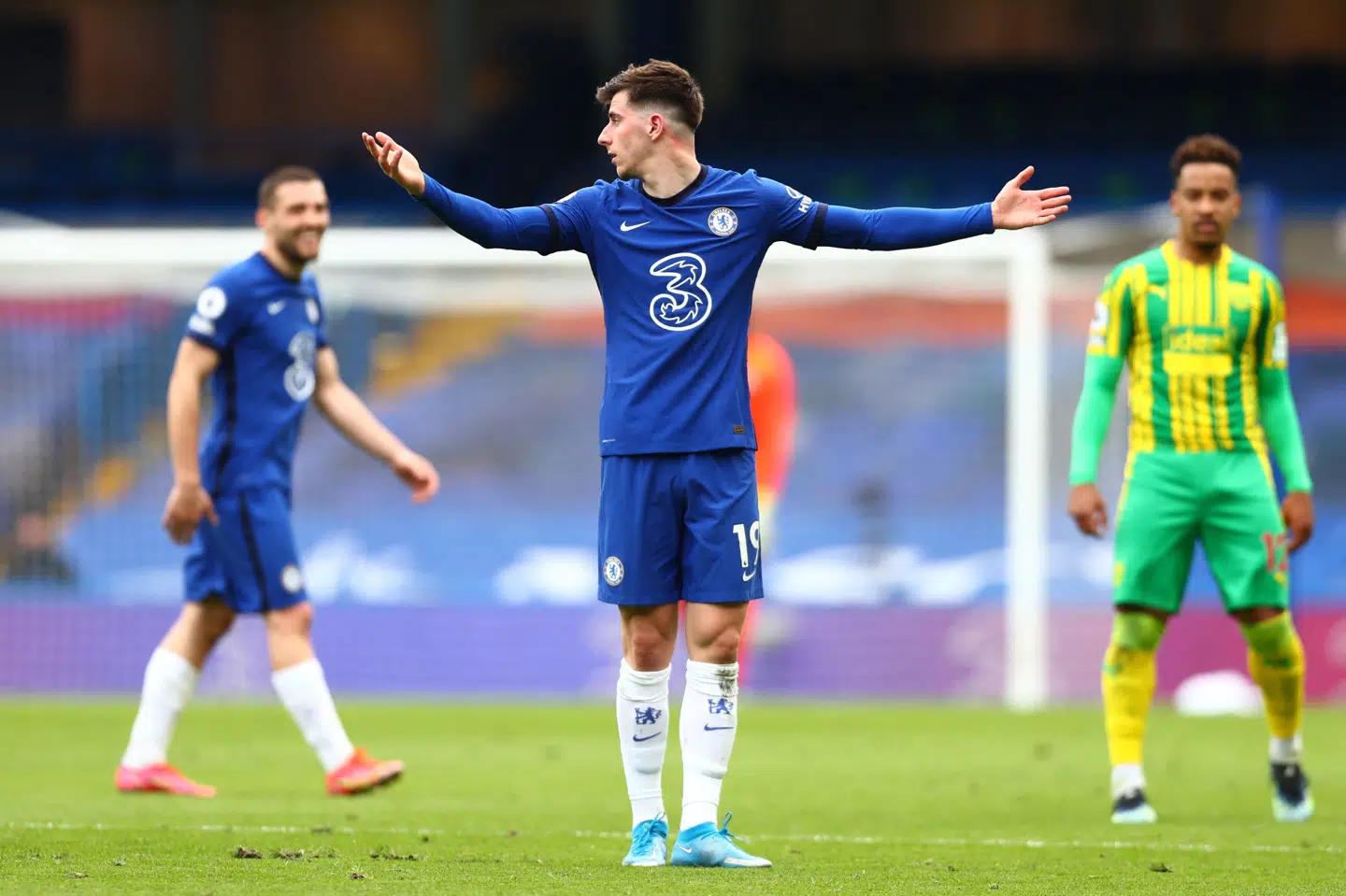 Chelsea led et 2-5-nederlag til West Bromwich Albion. Det er ti år siden, at Chelsea sidst indkasserede fem mål på på hjemmebanen, Stamford Bridge. Clive Rose/Ritzau Scanpix