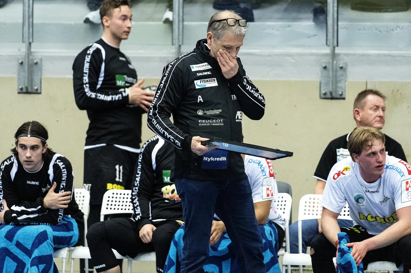 Christian Dalmose og TMS Ringsted endte nederst i tabellen i HTH Herreligaens grundspil. John Randeris/Ritzau Scanpix