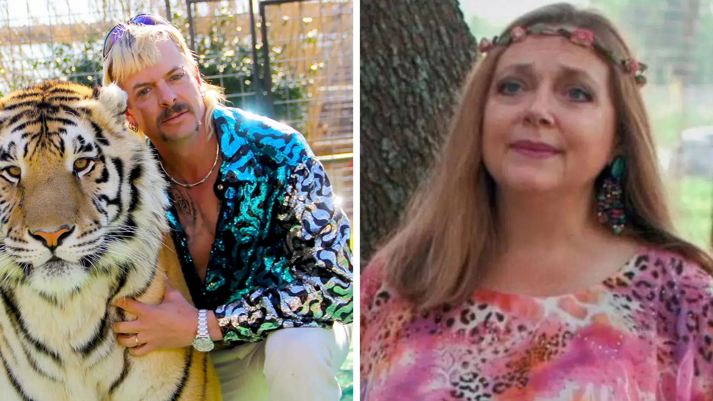 Joe Exotic og Carole Baskin.