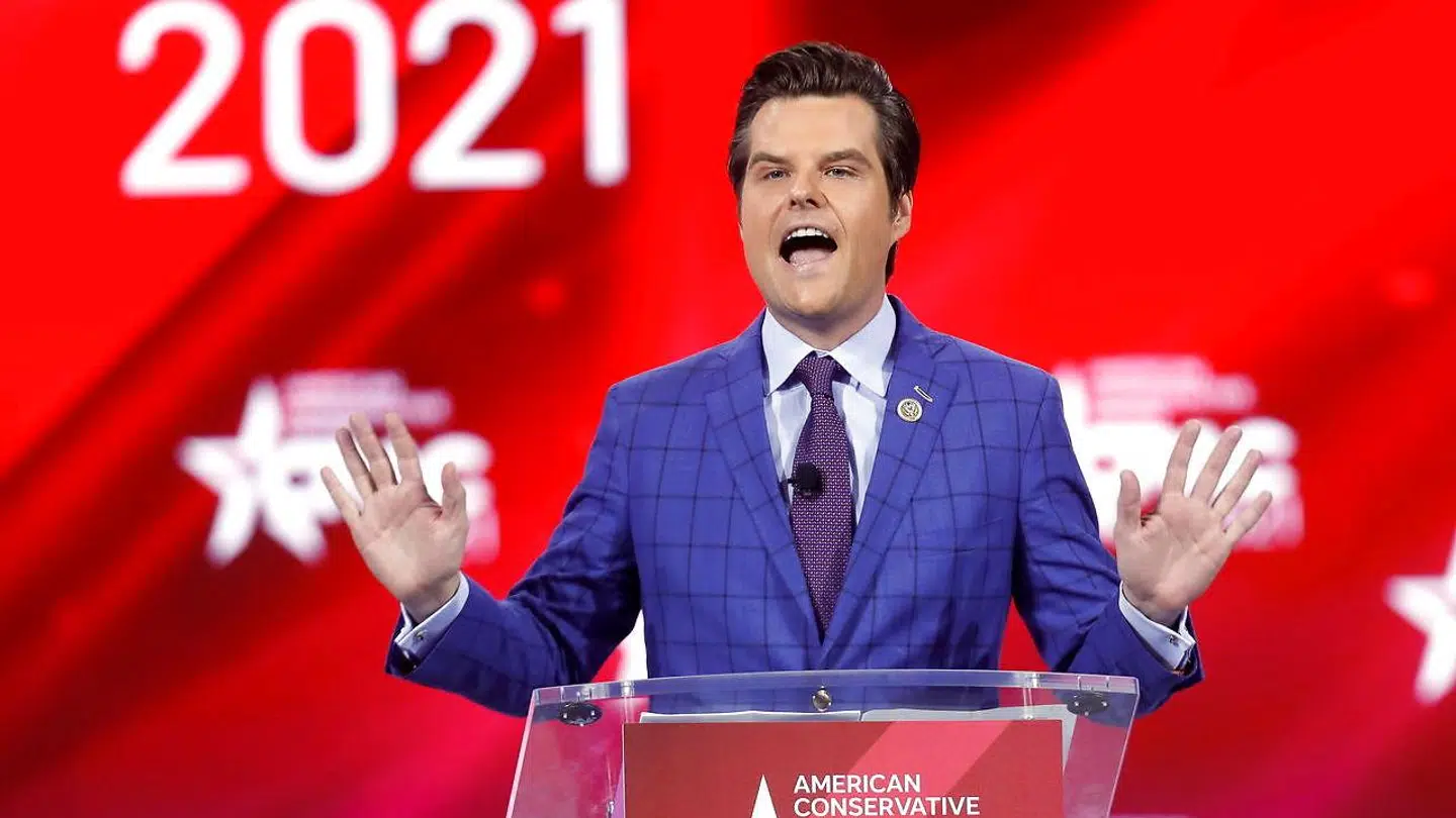 Gaetz ved en konference i februar.