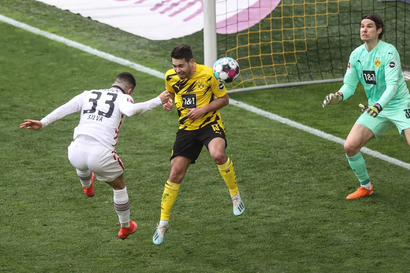 André Silva scorede sejrsmålet kort før tid. Lars Baron/Ritzau Scanpix