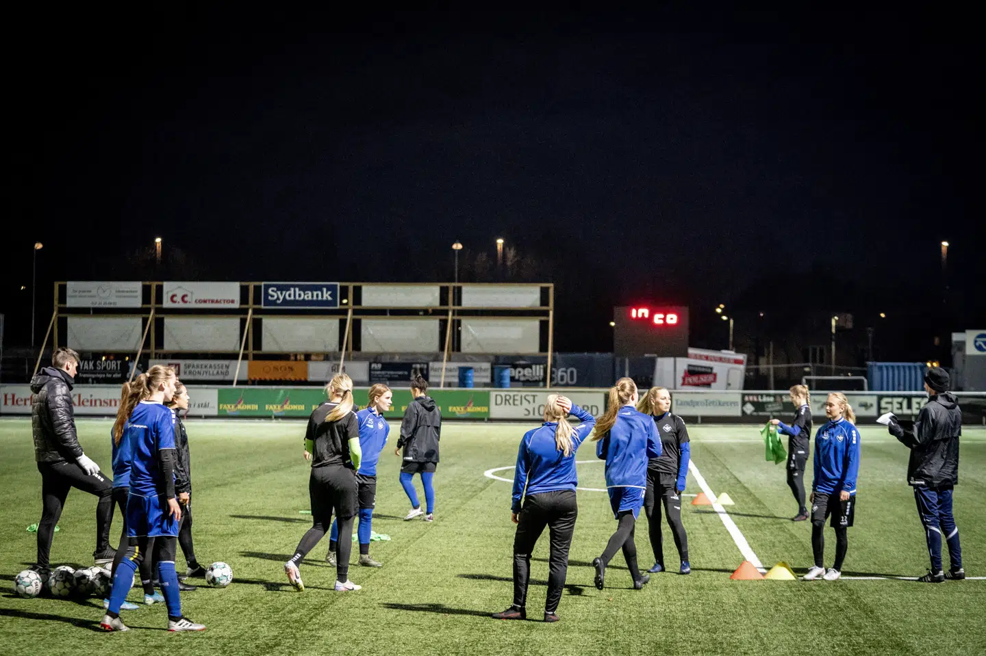 HB Køges kvinder - her under en træningsseance i februar - slog Fortuna Hjørring på udebane. Mads Claus Rasmussen/Ritzau Scanpix