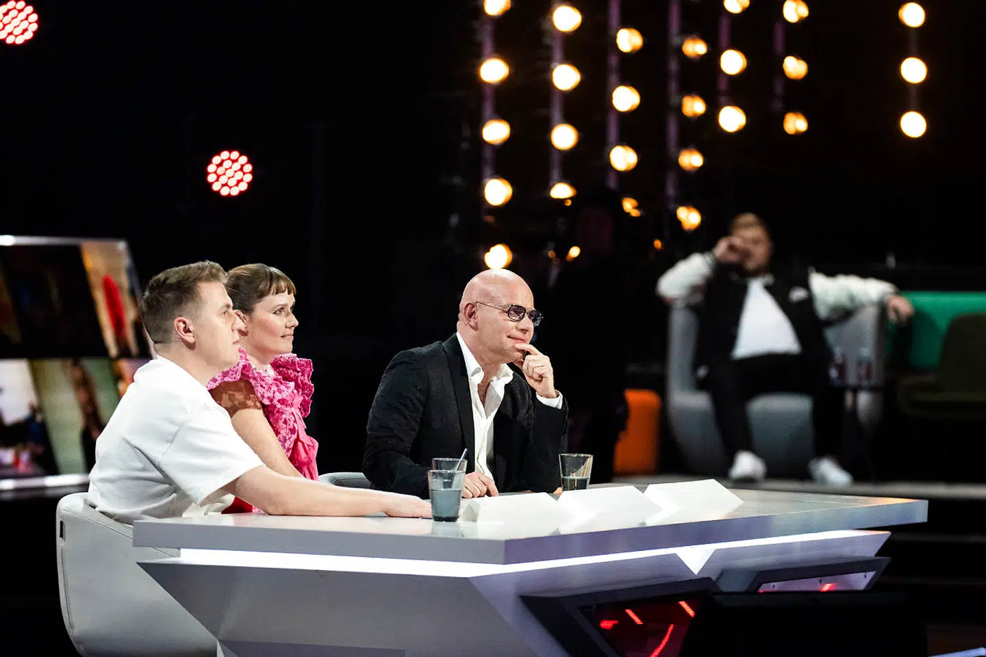 Dommerne Thomas Blachman, Oh Land og Martin Jensen.
