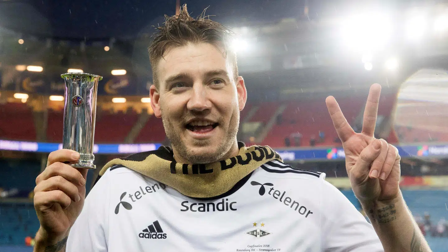 Nicklas Bendtner spillede i Rosenborg fra 2017 til 2019.