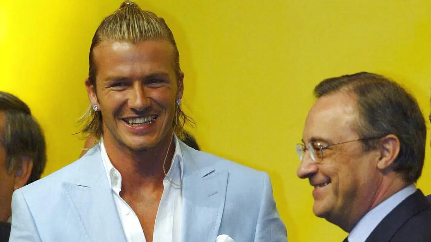 Florentino Perez var manden, der i 2003 hentede David Beckham til Real Madrid.