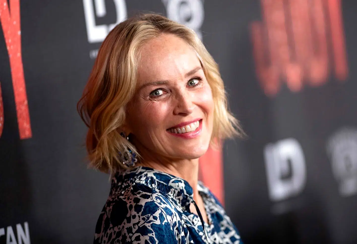 Actress Sharon Stone attends the Los Angeles Premiere of "Judy" at the Samuel Goldwyn Theater, September 19, 2019, in Los Angeles, California. (Photo by VALERIE MACON / AFP)