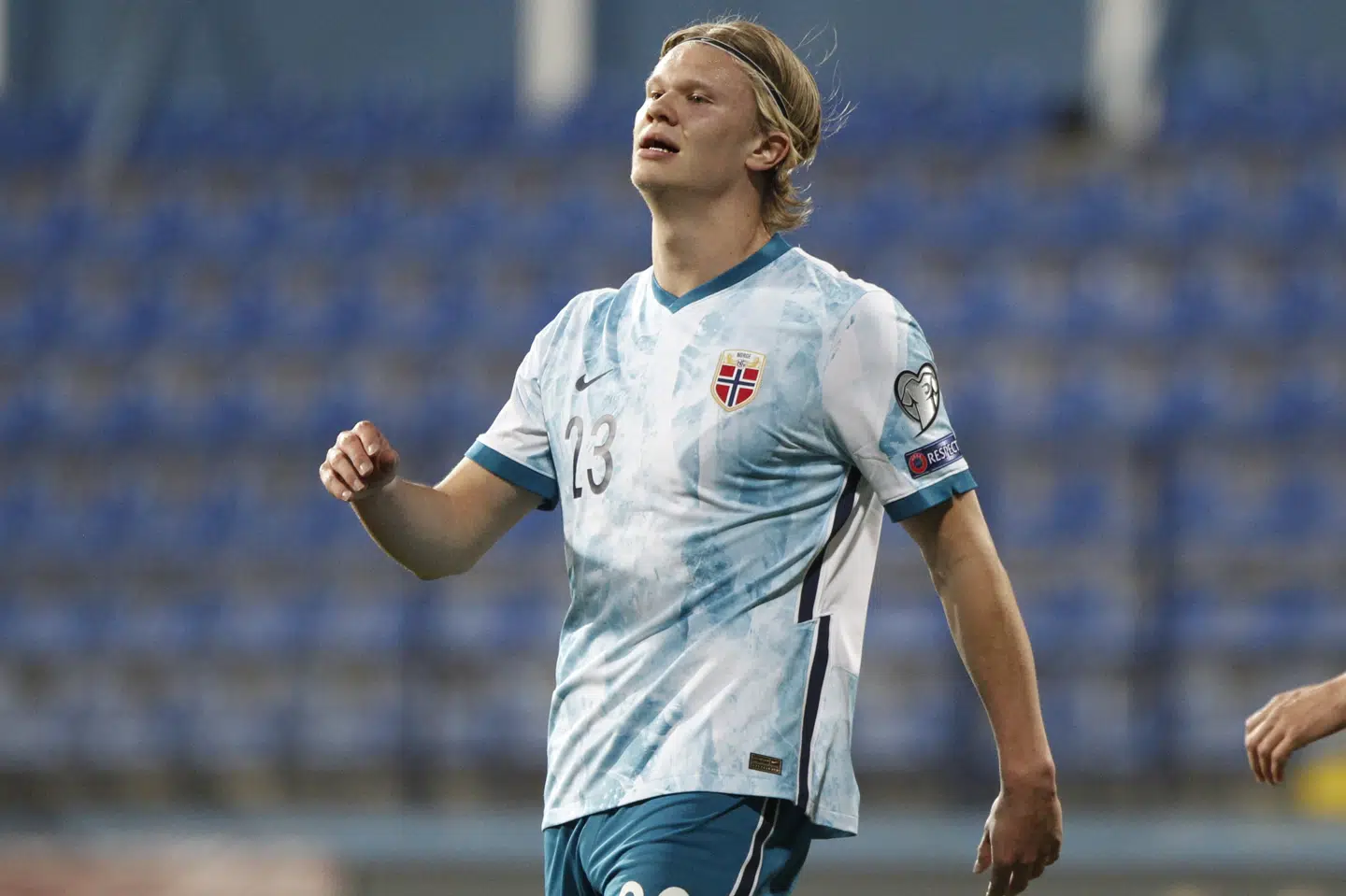 Erling Haaland har været ukarakteristisk uskarp i Norges seneste landskampe. Stevo Vasiljevic/Reuters