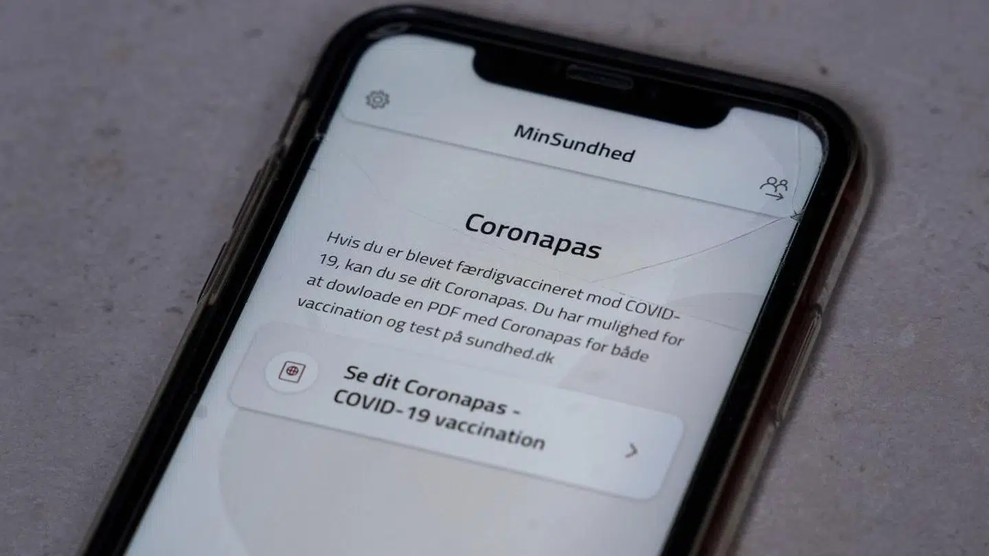 App'en MinSundhed fungerer som et simpelt coronapas.