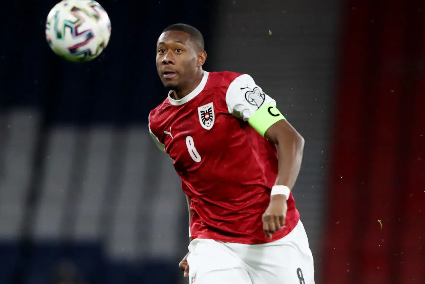 David Alaba er anfører for Østrig. Til daglig spiller han for Bayern München. Russell Cheyne/Reuters