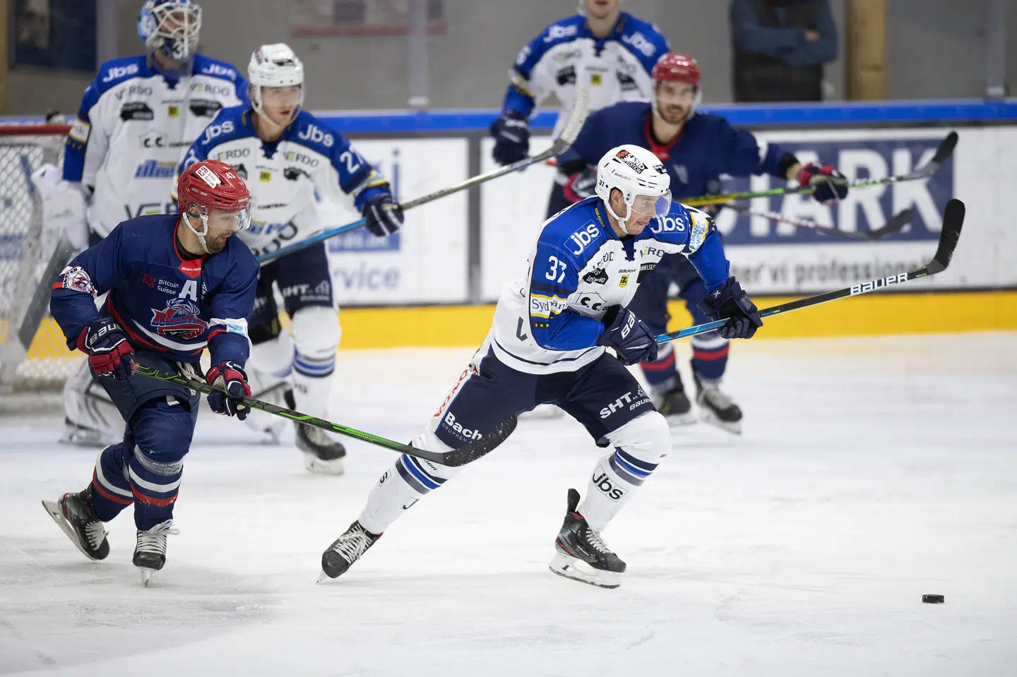 Herning Blue Fox - her mod Rungsted - skal have ny træner. Thomas Sjørup/Ritzau Scanpix