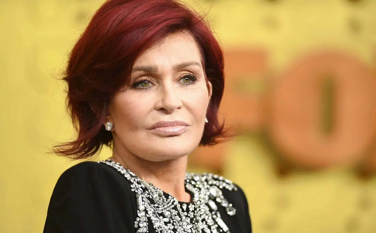 British personality Sharon Osbourne arrives for the 71st Emmy Awards at the Microsoft Theatre in Los Angeles on September 22, 2019. (Photo by VALERIE MACON / AFP)