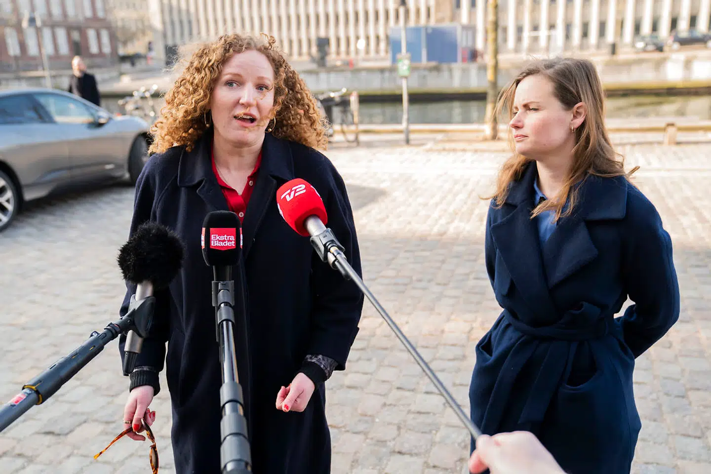 Rosa Lund og Mai Villadsen, der er henholdsvis retsordfører og politisk ordfører for Enhedslisten.