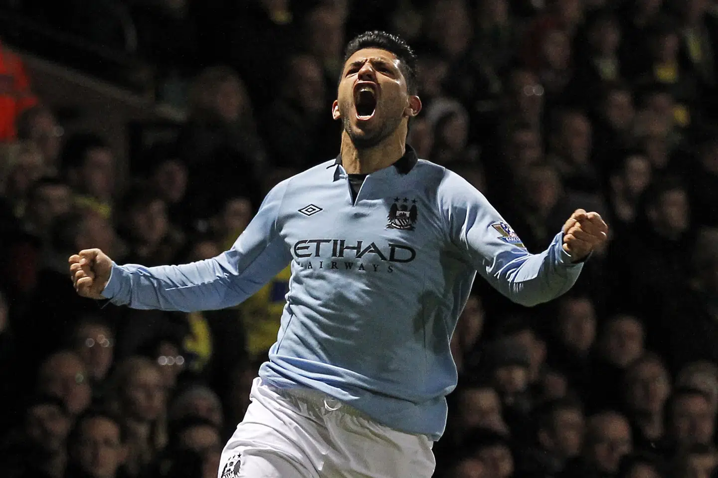Sergio Agüero er den mest scorende spiller i Manchester Citys historie. (Arkivfoto) Ian Kingston/Ritzau Scanpix