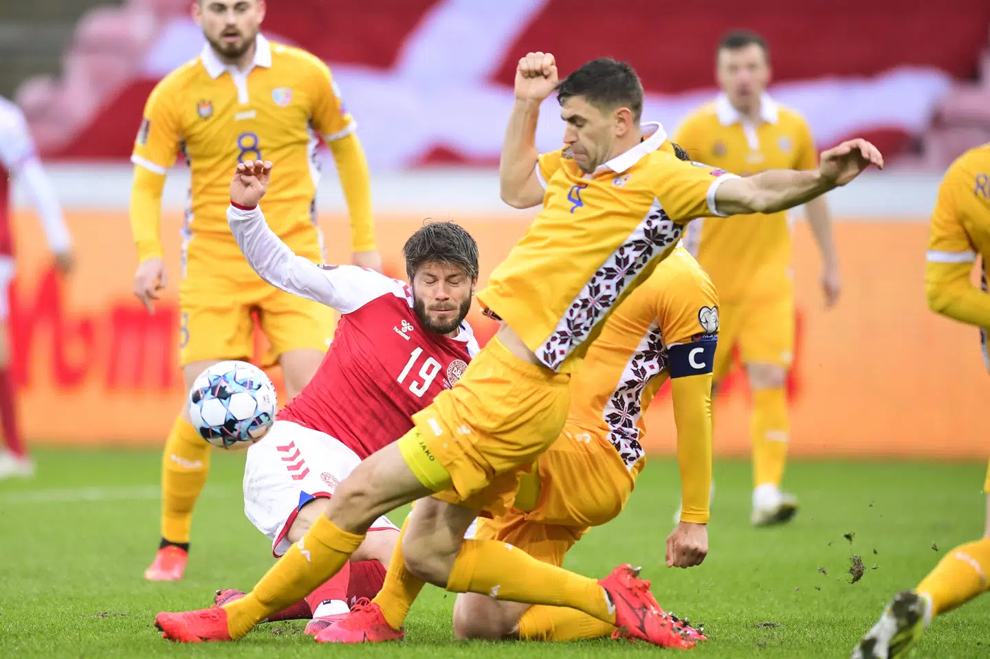 En af de få vellykkede forsvarsaktioner fra Moldova. Bo Amstrup/Ritzau Scanpix