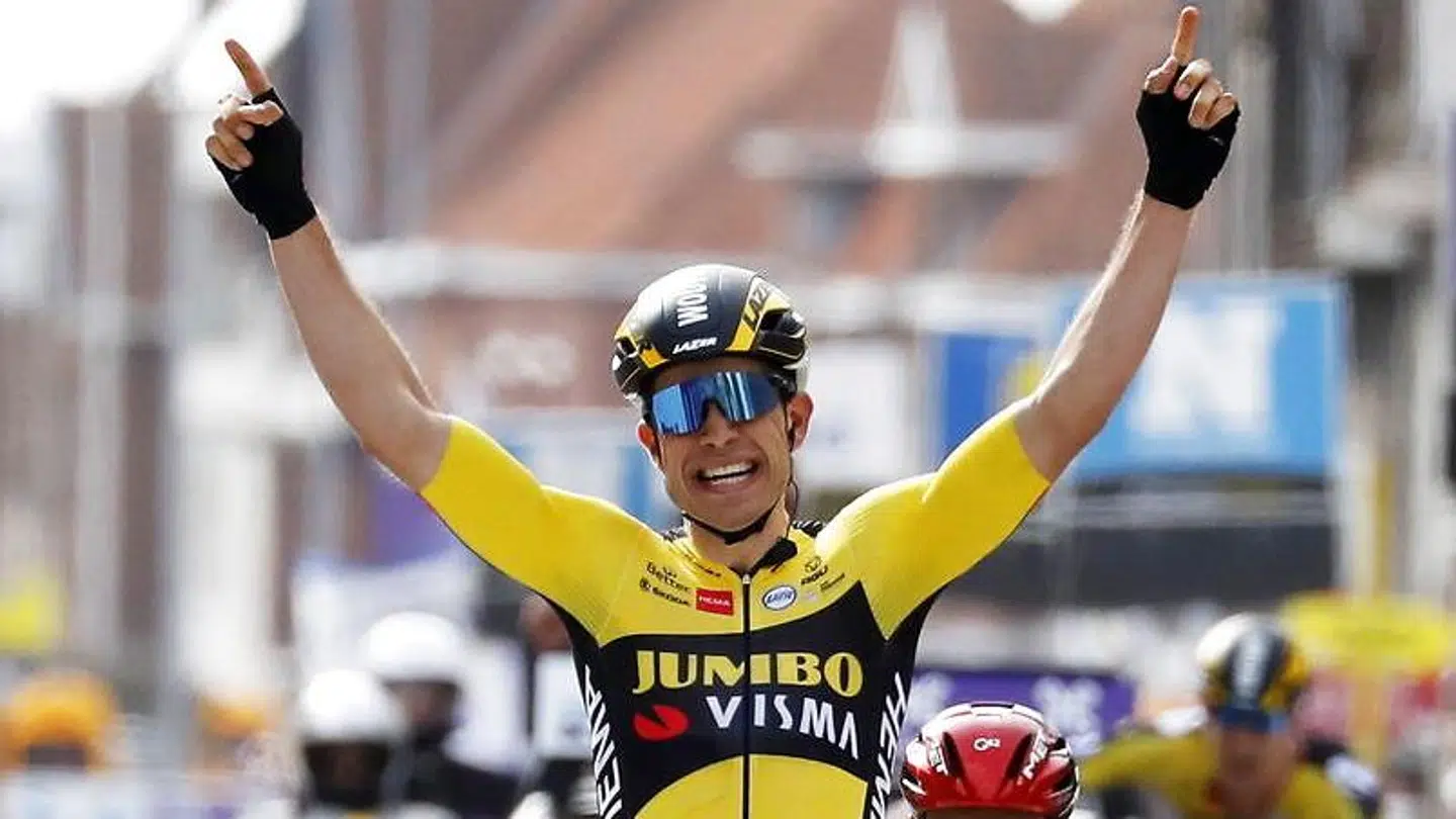 Jumbo-Vismas Wout Van Aert vinder klassikeren Gent-Wevelgem.