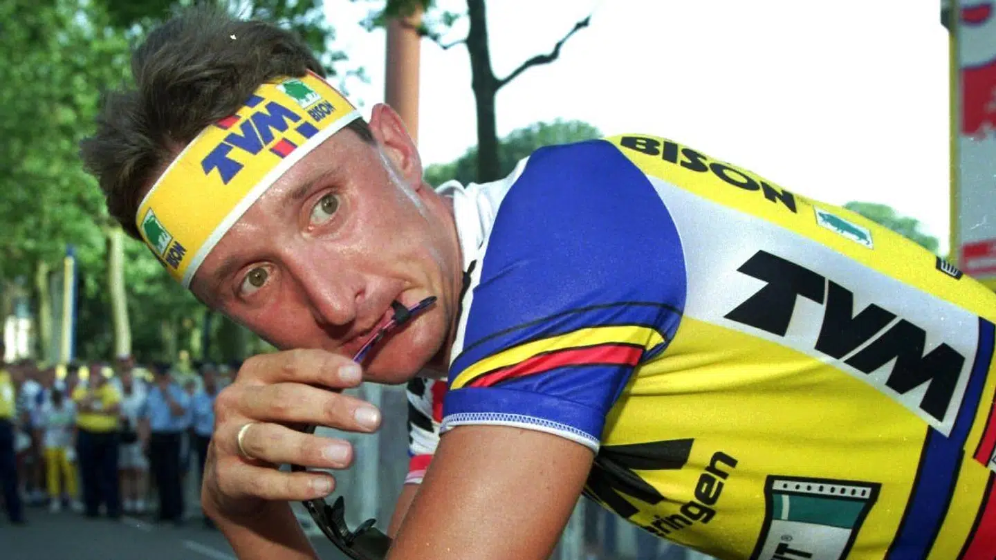Jesper Skibby kørte i ni år for det hollandske TVM-mandskab. Her fotograferet i 1994.