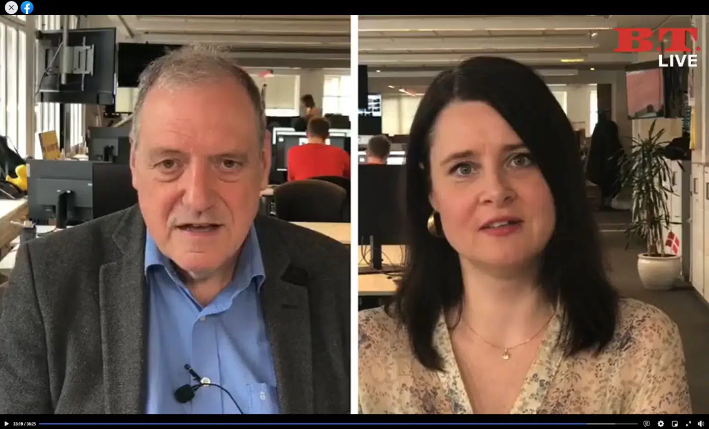 Torben Mogensen i Facebook Live.