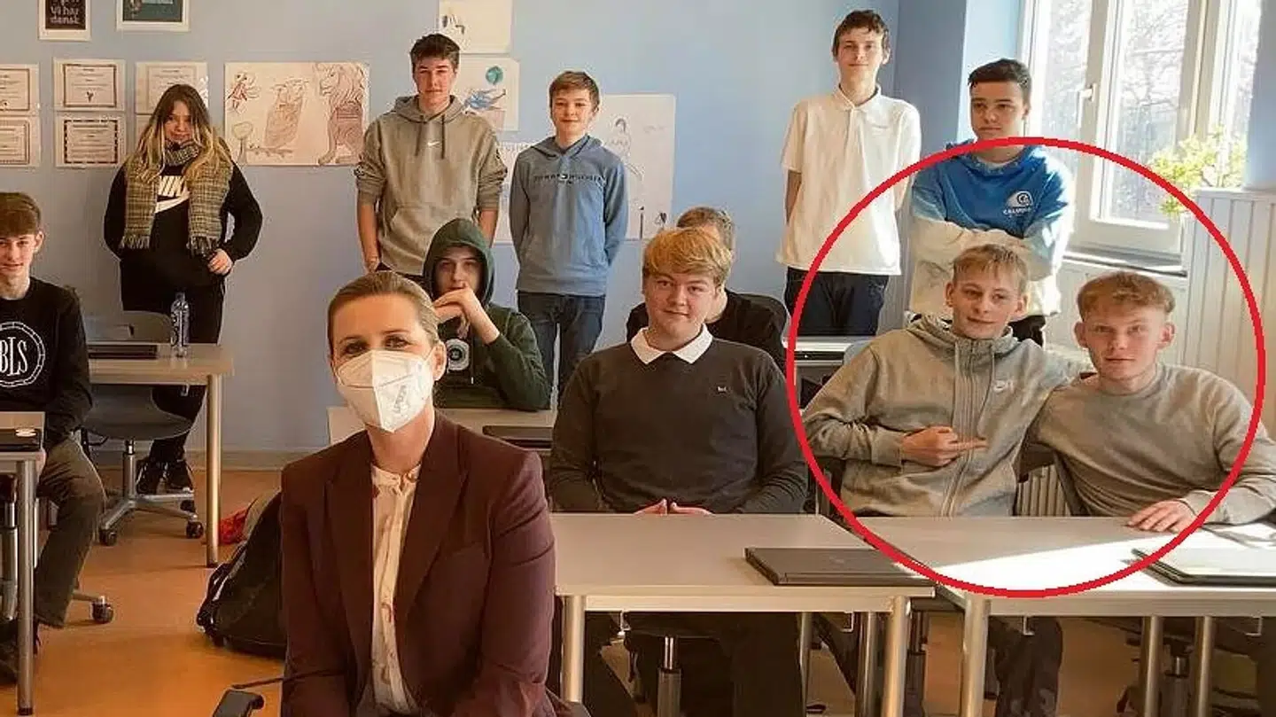 Mette Frederiksens billede på Facebook inden det blev fjernet